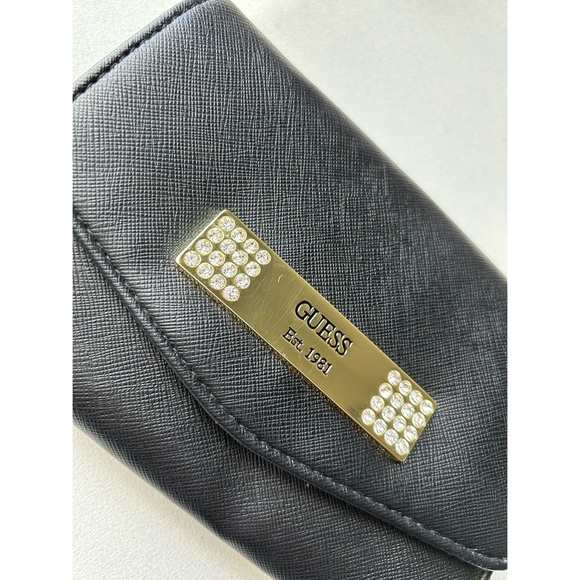 GUESS | black and gold shoulder bag/ wallet - Picture 11 of 11